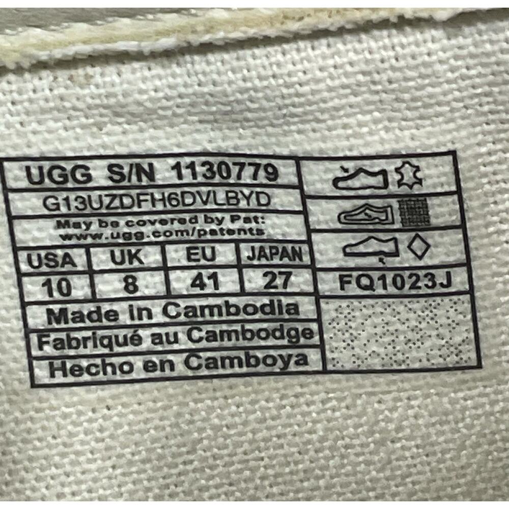UGG Woman's Size 10 Alameda 1130779 White Cream Low Top Slip On Leather Sneaker - Picture 9 of 9